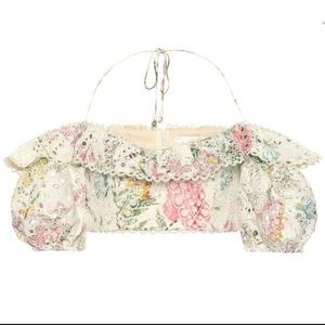 Heathers Off Shoulder Top in Garden Floral